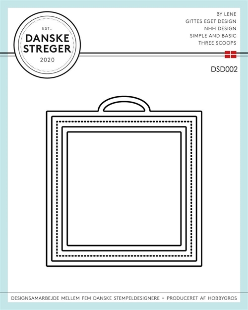  Danske Streger die Fødselsdag 8,3x7,5cm